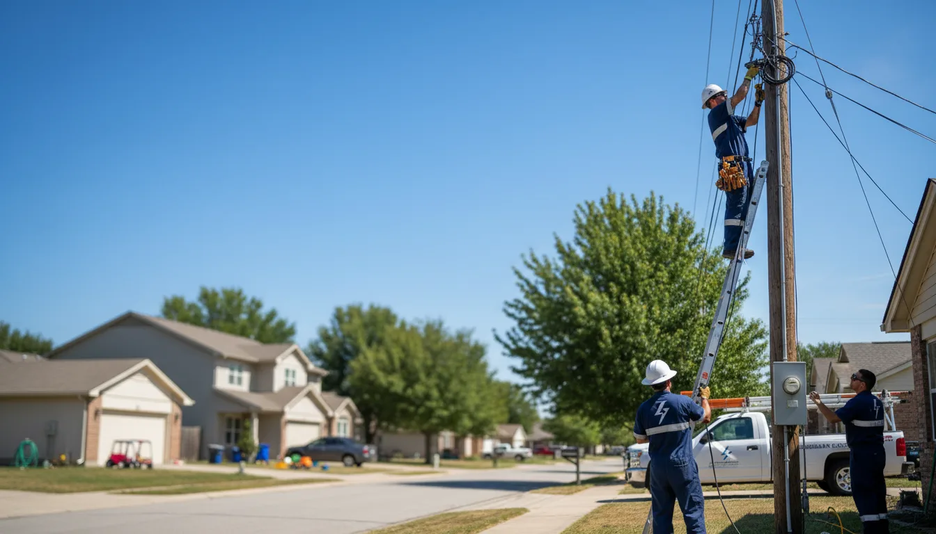 Residential electrician providing installation services in Holcomb, IL